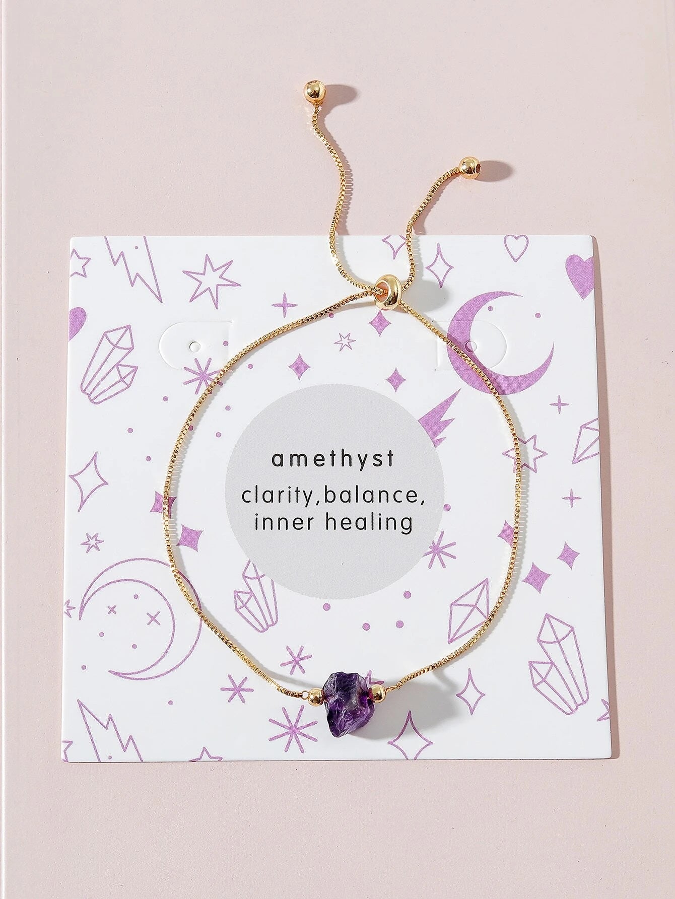 Pulsera con piedra de Amatista