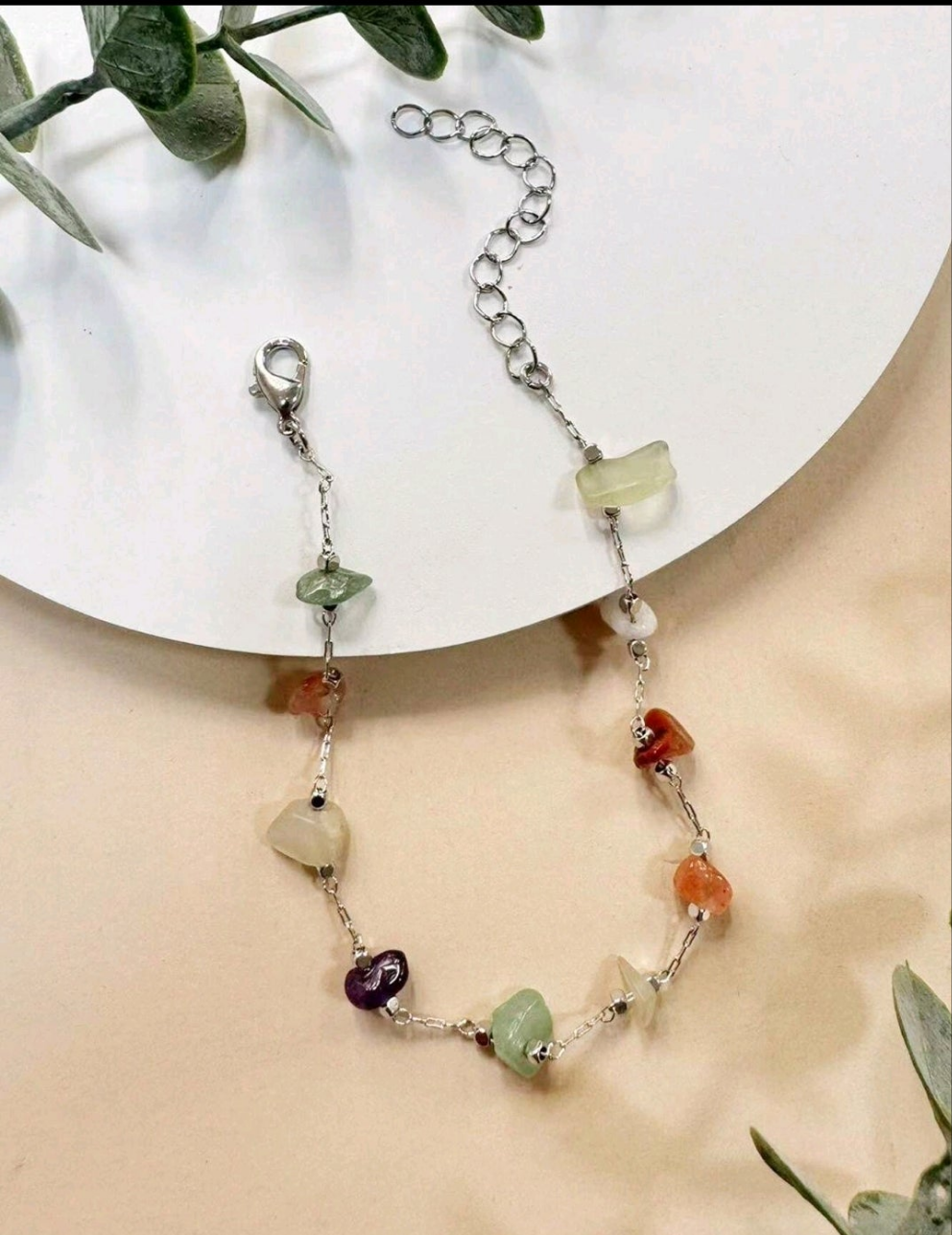 Mineralarmband SCHUTZ, GLÜCK UND VERTRAUEN