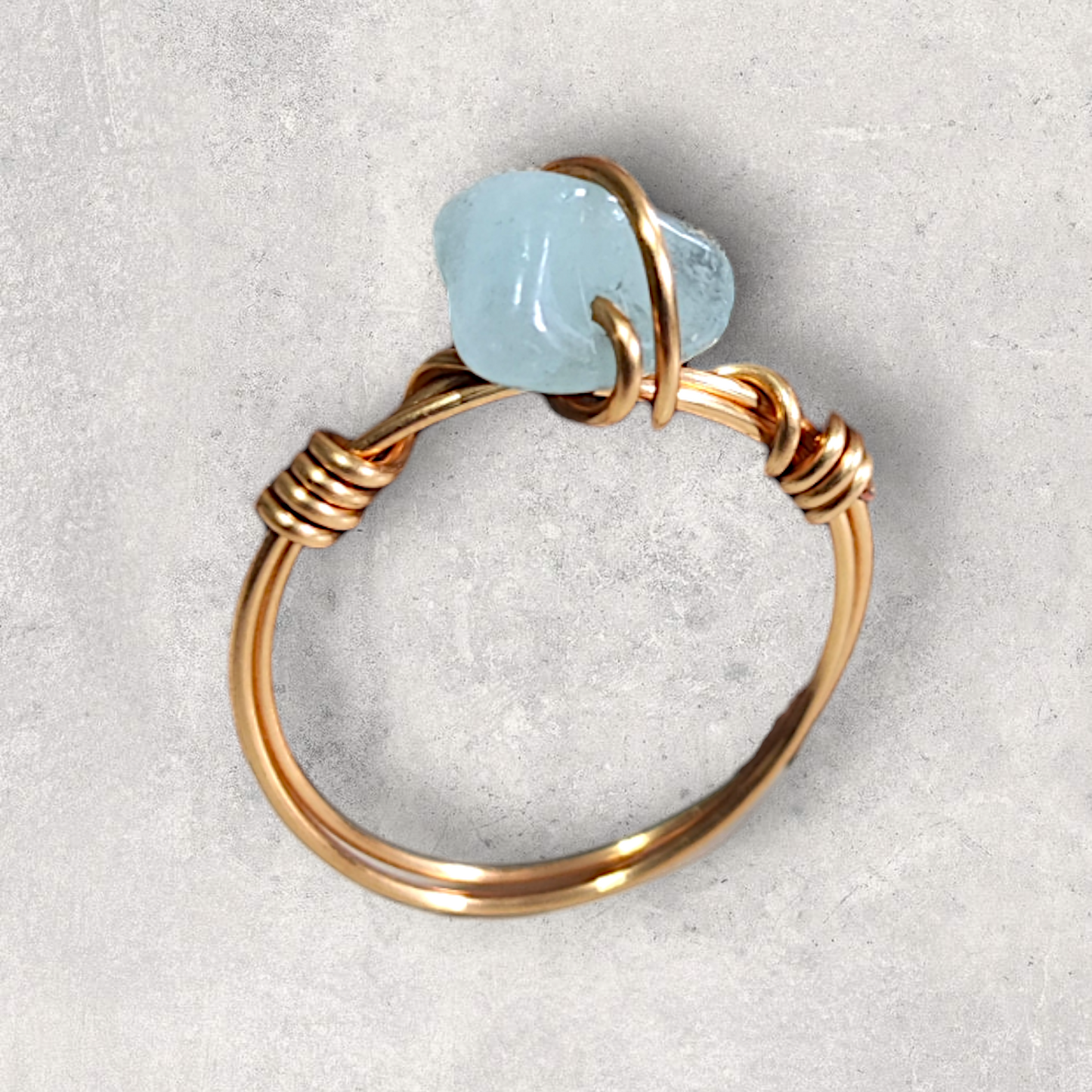 Anillos artesanales con piedra natural