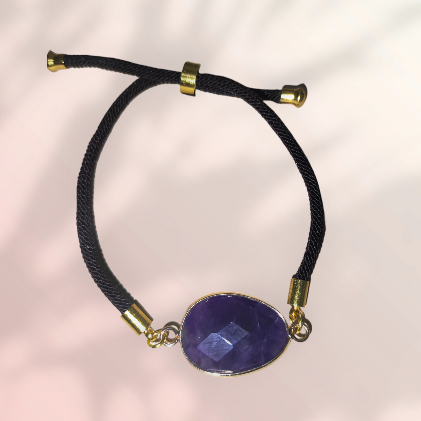 Pulsera de cuerda con piedras naturales