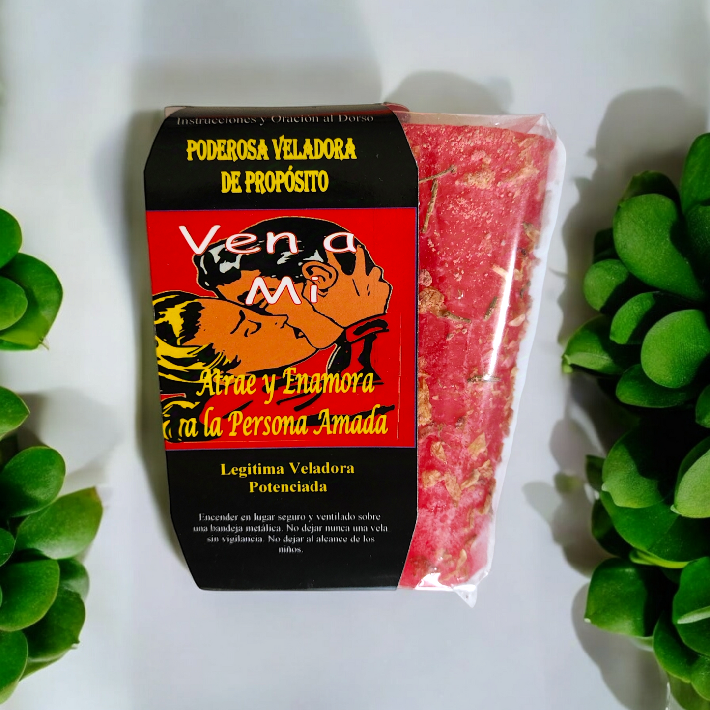Veladora de petición Ven a Mi Ritual poderosa para atraer a una persona específica, recuperar amores perdidos o intensificar la conexión amorosa. Conjuros de atracción sentimental.