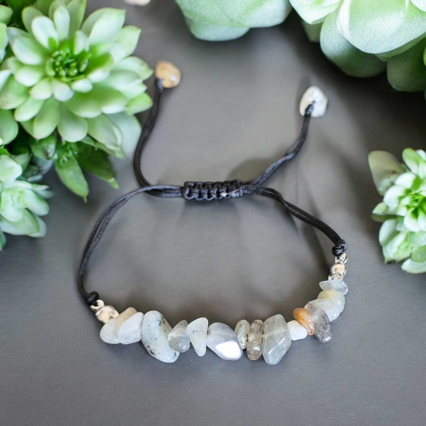 Pulseras de Piedras Naturales con cuerda