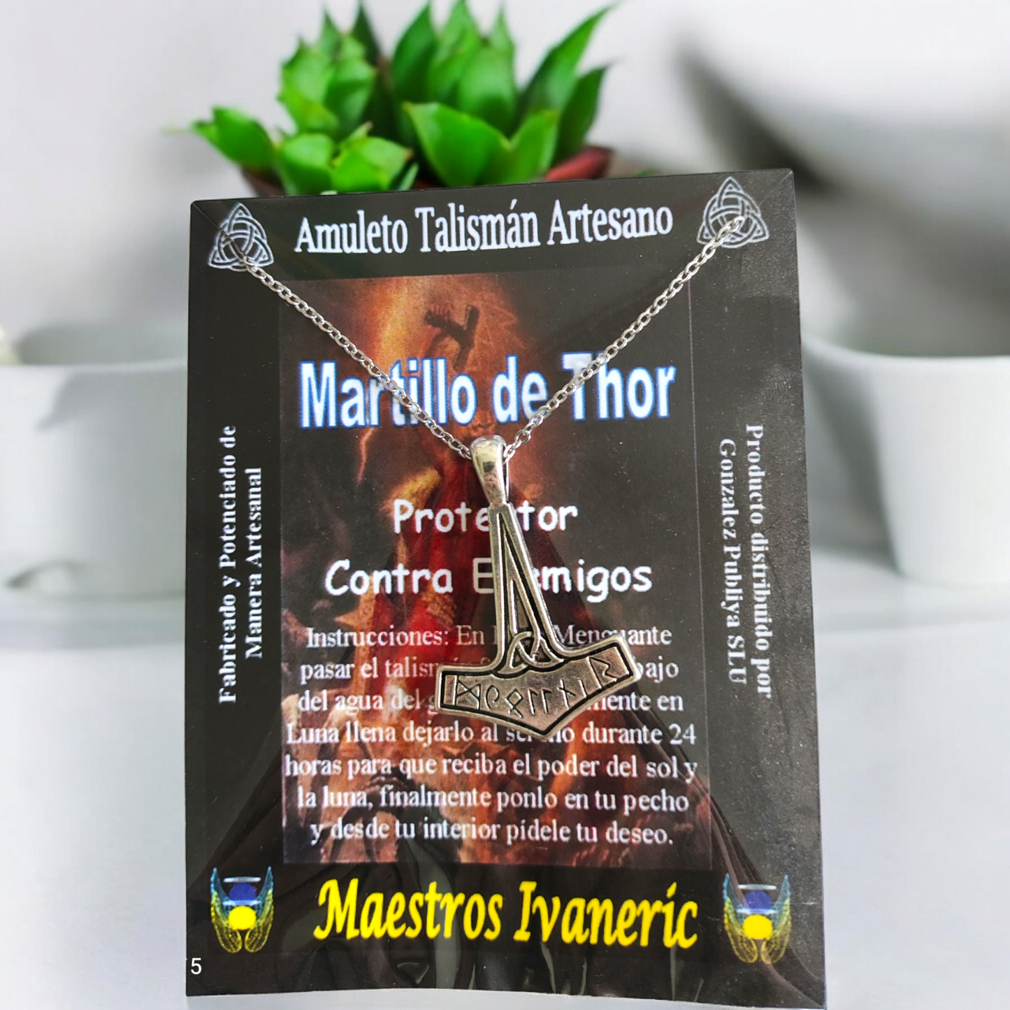 Talismán Amuleto Martillo de Thor