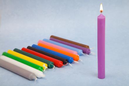 Vela Esotérica Amarilla 20cm