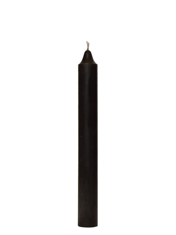 vela negra esotérica de 20x2 cm para cortar energías negativas