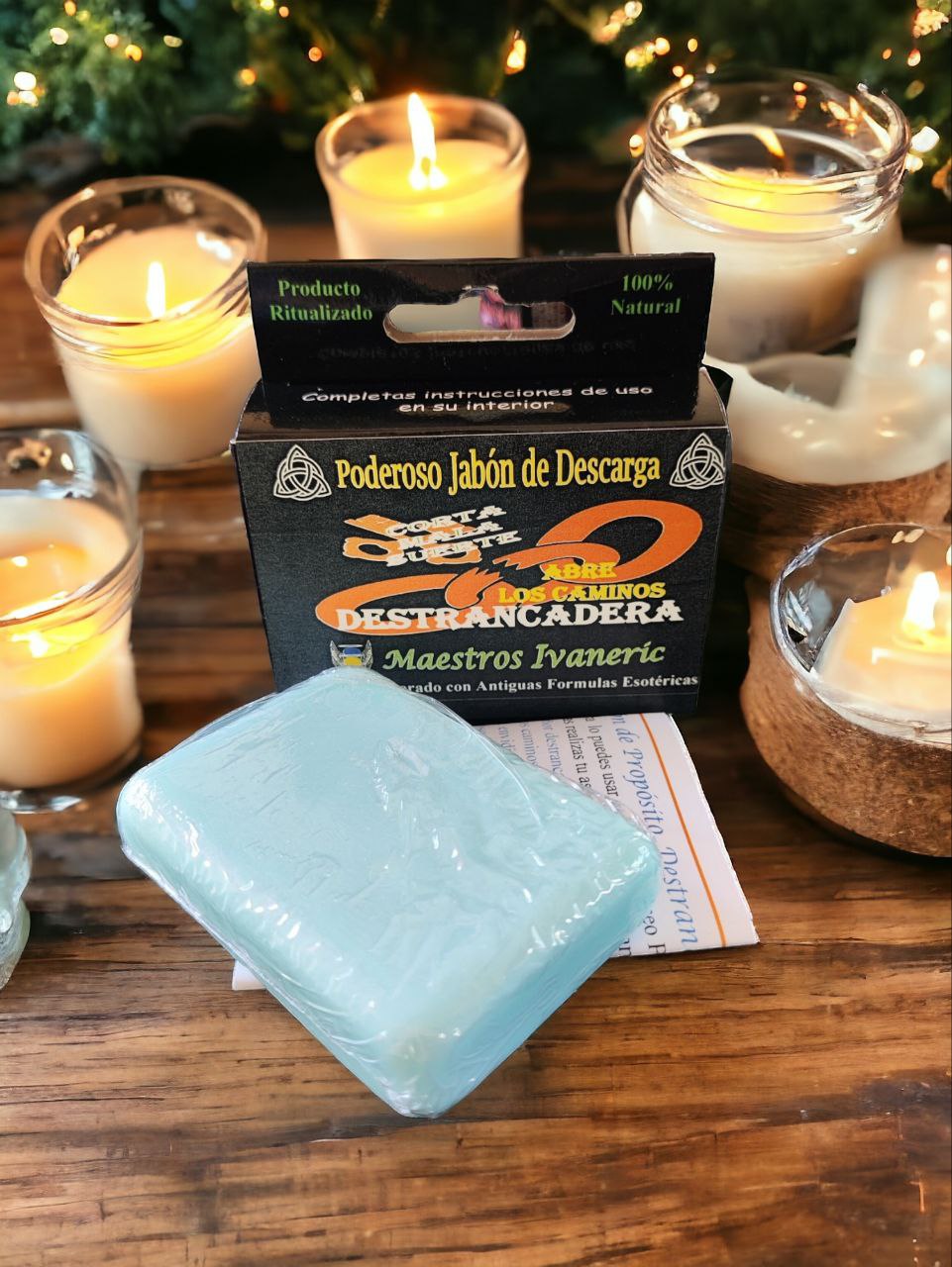 Jabón ritual esotérico para destrancar caminos y liberar bloqueos energéticos
