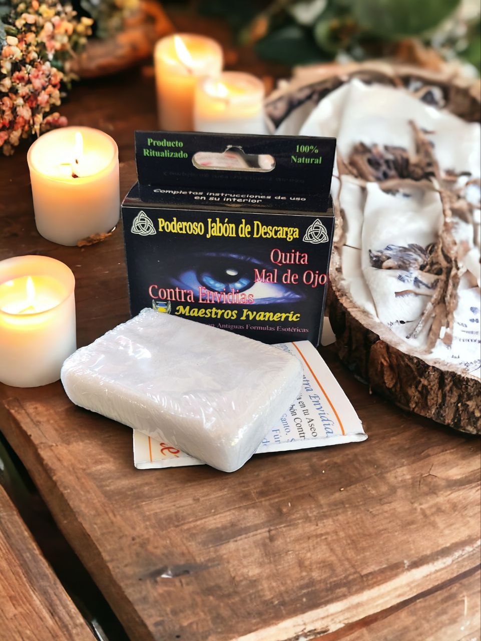 Jabón de Descarga Potenciado Contra Envidias y Mal de Ojo