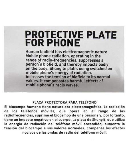 Placa Circular Adhesiva de Shunguita – Protección Electromagnética