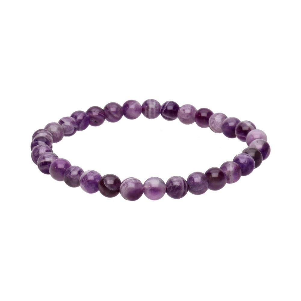 Pulsera de Amatista Chevron - Calma Mental, Protección y Claridad
