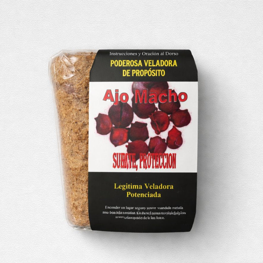 Veladora Ajo Macho – Suerte y Protección