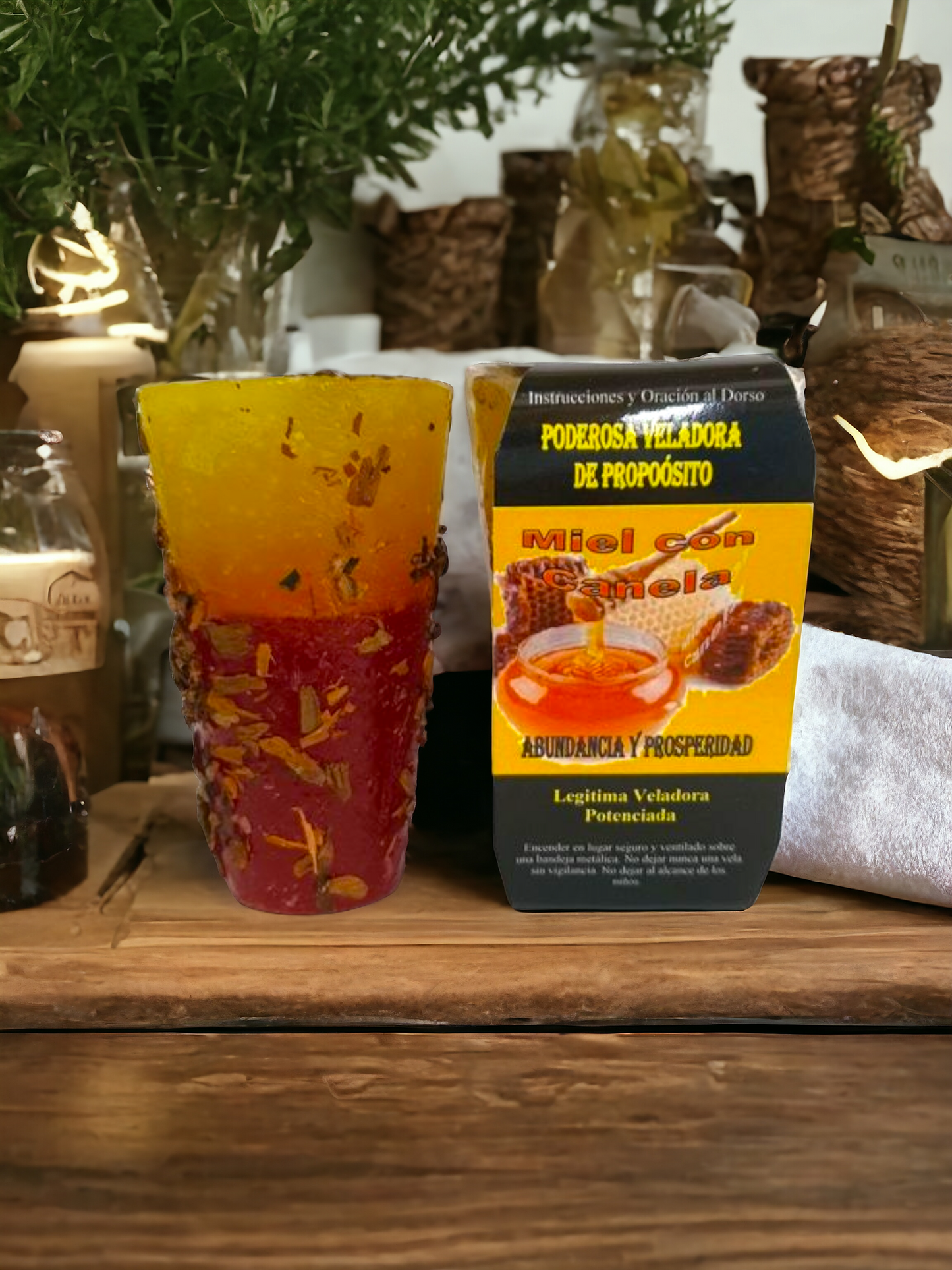 Veladora de miel con canela para atraer dinero, abundancia y prosperidad económica