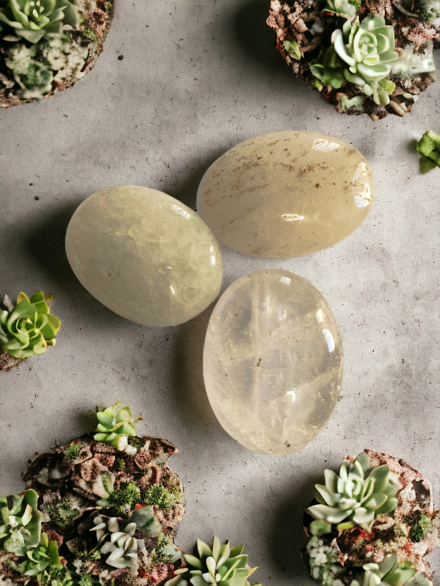 Mineral Oval Cuarzo Cristal