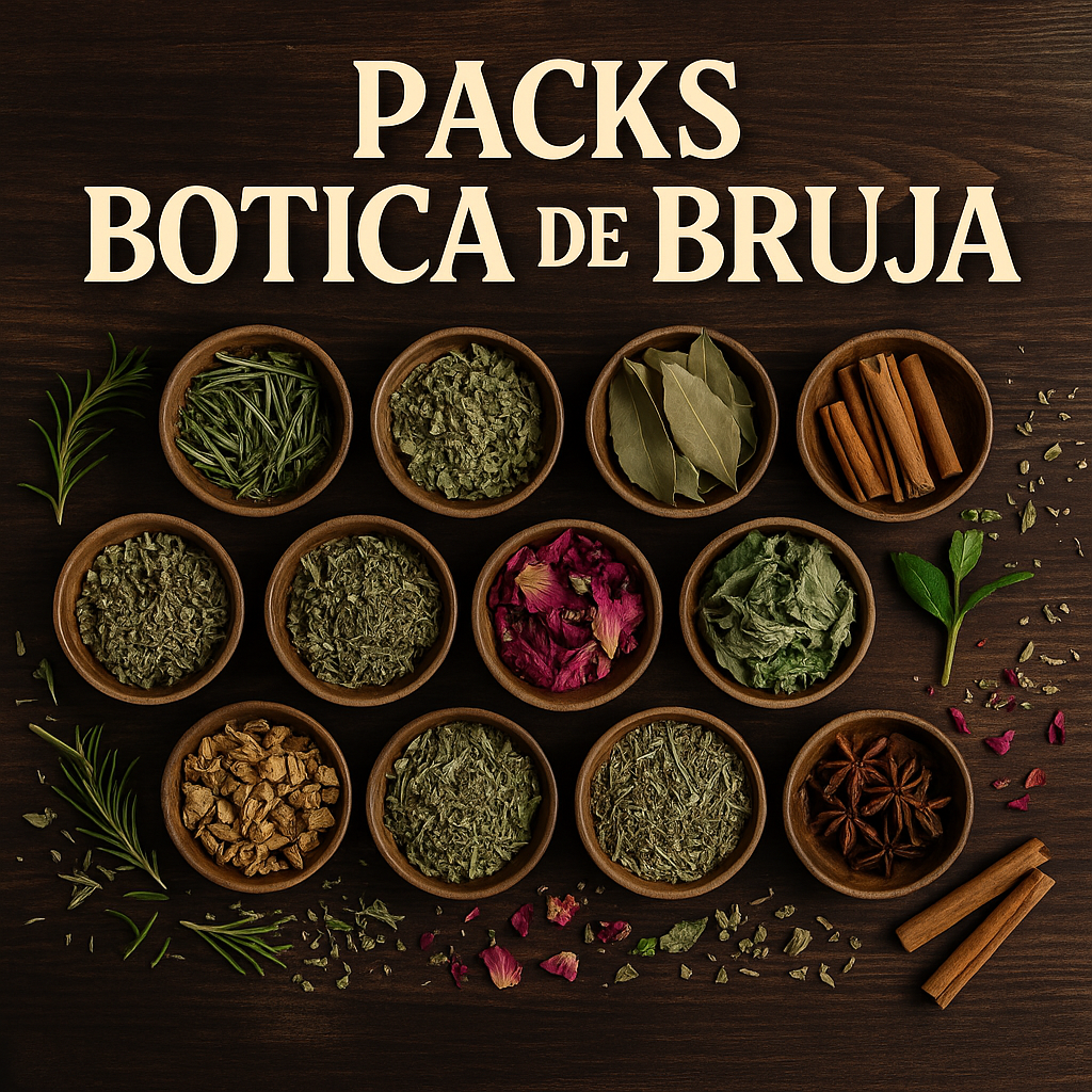Pack Botica de Bruja con hierbas mágicas para rituales – Magic Moon