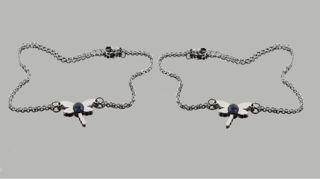 Pulsera Libélula Con Iolita