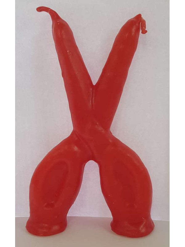 Vela con forma de Tijera - Cortar adversidades y problemas en el Amor