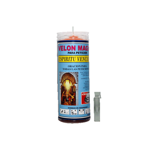 Velón espíritu vencedor para fuerza, éxito y superación