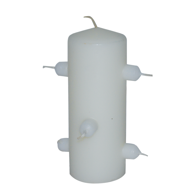 Velón 7 Mechas Blanco · Limpieza, Armonización y Apertura de Caminos