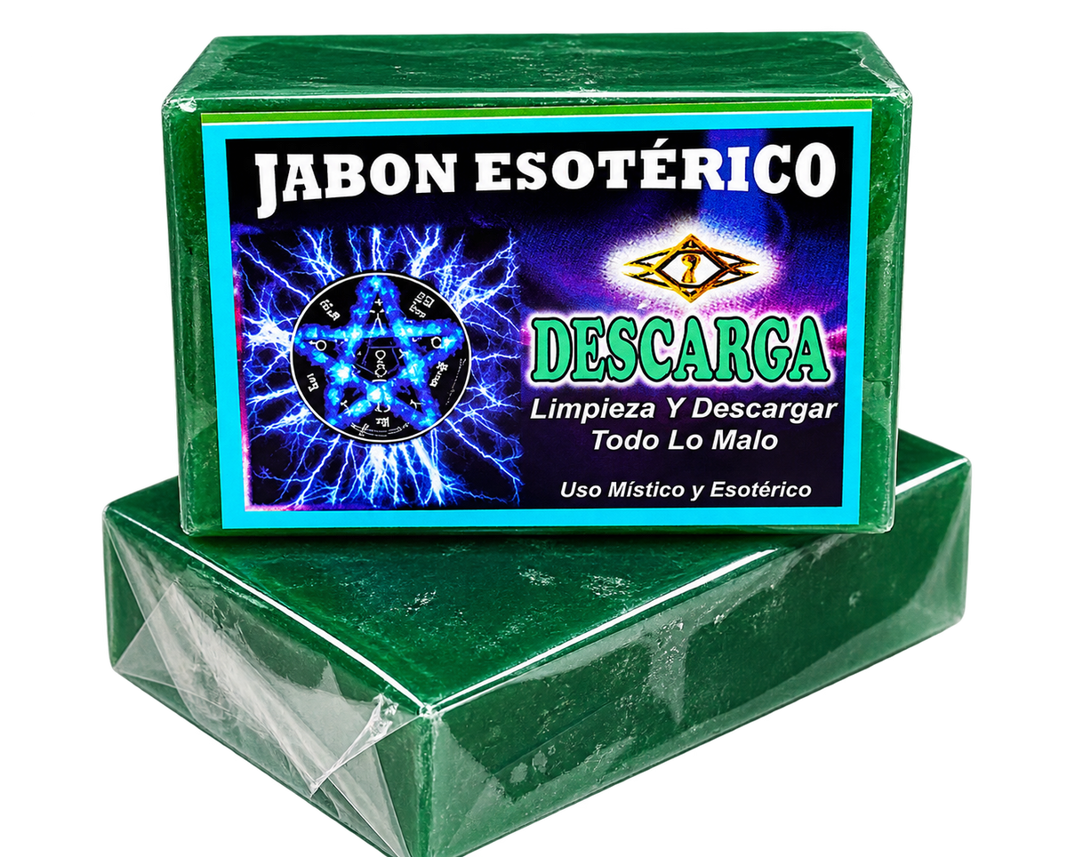 Jabón Esotérico Descarga para limpieza energética y baños espirituales de renovación