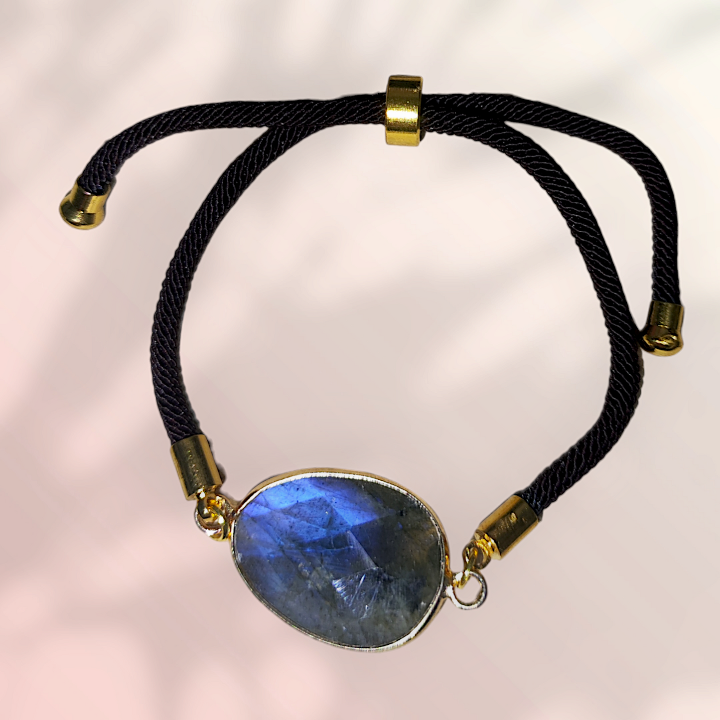 Pulsera de cuerda con piedras naturales