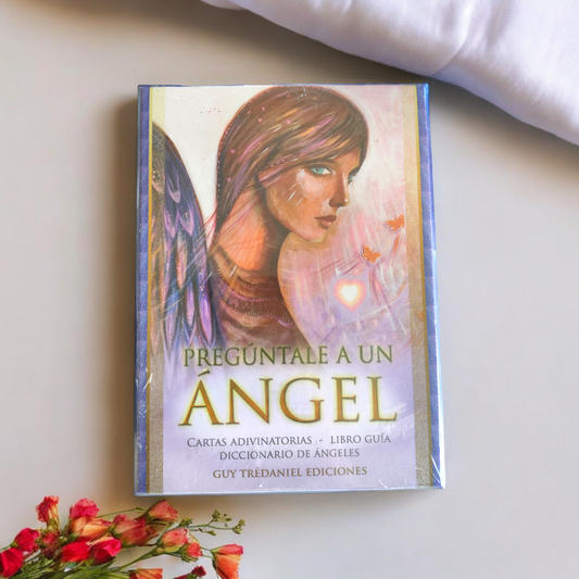 PREGÚNTALE A UN ANGEL - Oráculo Cartas adivinatorias + Libro+ Diccionario de Ángeles