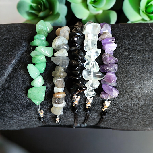 Pulseras de Piedras Naturales con cuerda