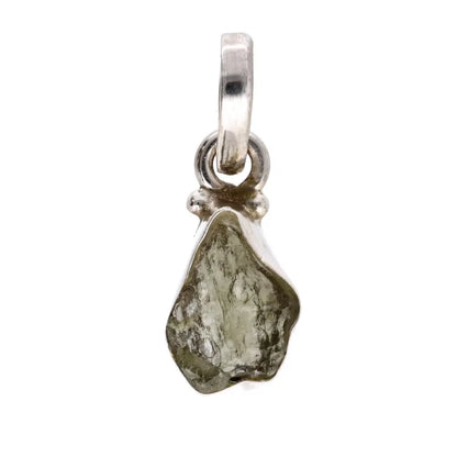 Moldavit-Anhänger in 925er Sterlingsilber