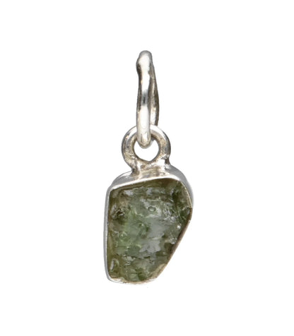 Colgante Moldavita Natural 0.5-0.9gr en Plata de Ley 925