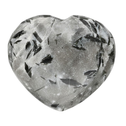 Corazón de Cuarzo con Turmalina Verde – Sanación, Equilibrio y Protección interior