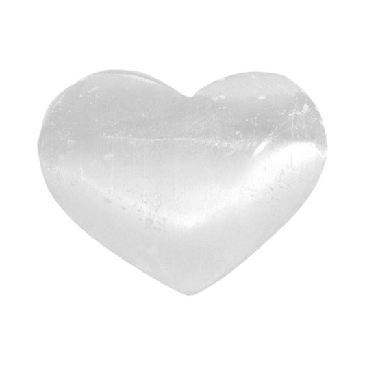 Corazón de Selenita  Pequeño – Piedra de Limpieza y Armonía