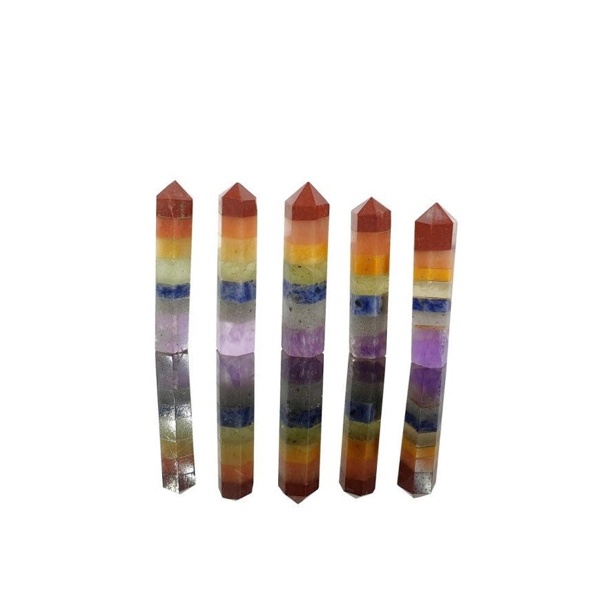 Generador de 7 chakras pulido 30 a 45 mm para equilibrar y armonizar la energía