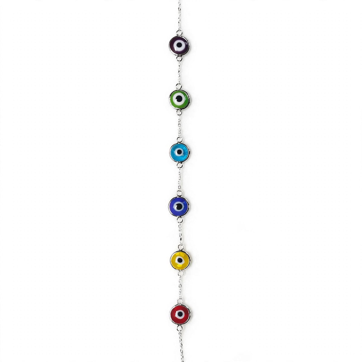 Pulsera mal de ojo 6 colores azul amarillo rojo verde morado

