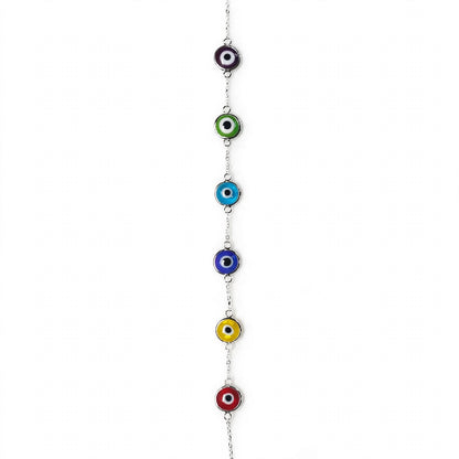 Pulsera mal de ojo 6 colores azul amarillo rojo verde morado

