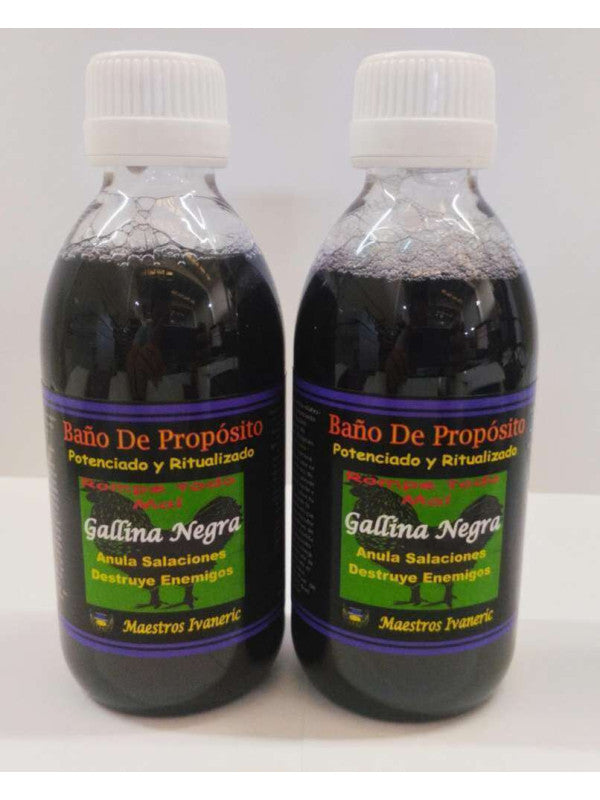 Baño de Carga Ritualizado Gallina Negra, Contra Salaciones 250ml