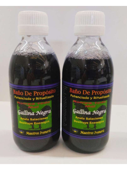 Baño de Carga Ritualizado Gallina Negra, Contra Salaciones 250ml
