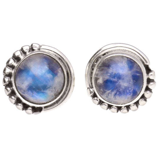 Pendientes de Piedra Luna en Plata de Ley - Intuición y Energía Femenina