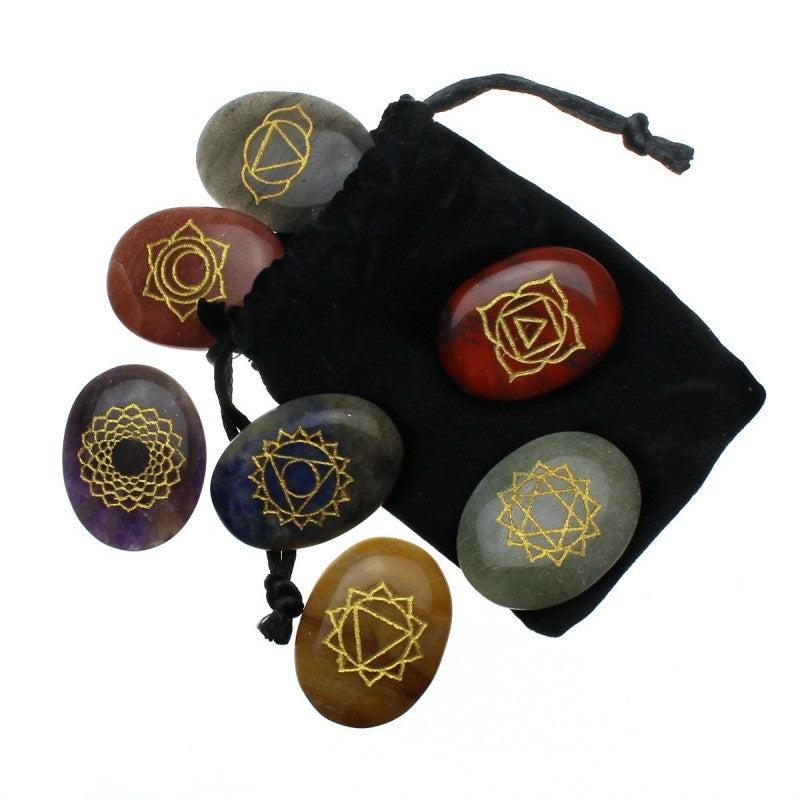 Kit de 7 piedras para el equilibrio de los 7 chakras