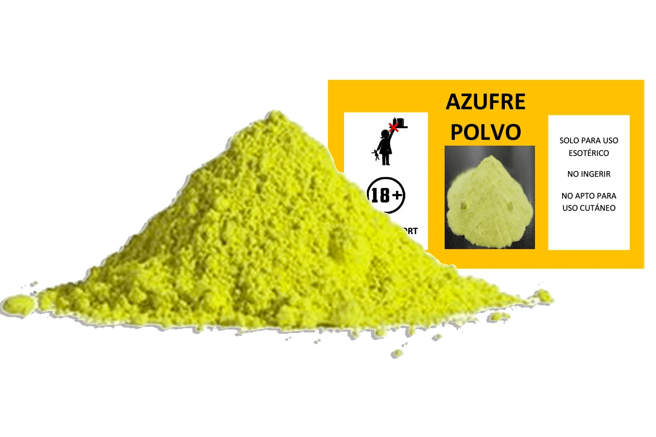 Azufre en Polvo - Limpieza Energética, Protección y Corte de Negatividad
