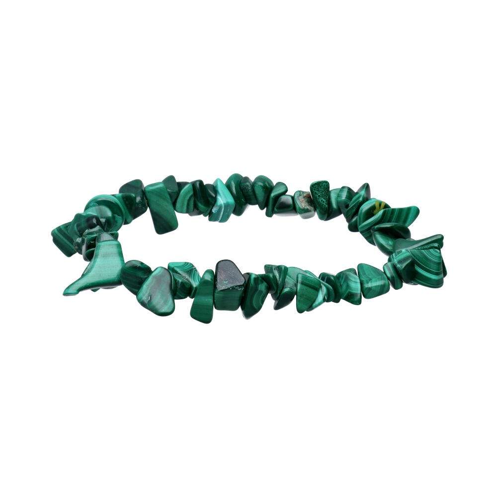 Pulsera de Chips de Malaquita - Transformación, Protección y Sanación Emocional