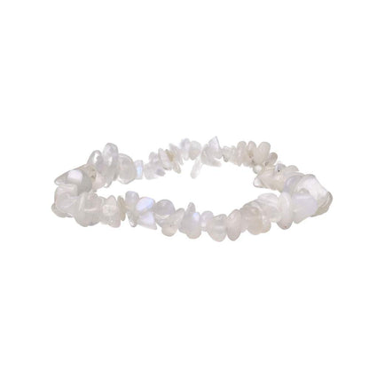 Pulsera de Chips de Piedra Luna - Intuición, Ciclos y Energía Femenina