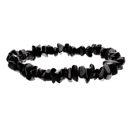 Pulsera de Chips de Turmalina Negra - Protección y Enraizamiento