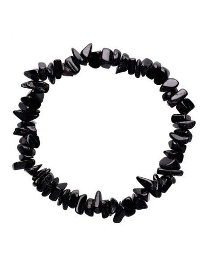 Pulsera de Chips de Turmalina Negra - Protección y Enraizamiento