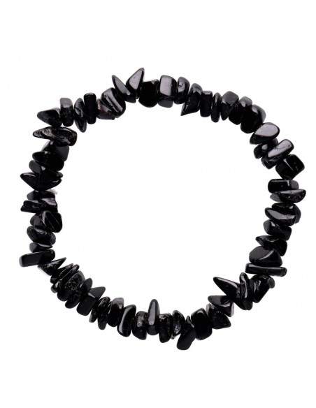 Pulsera de Chips de Turmalina Negra - Protección y Enraizamiento