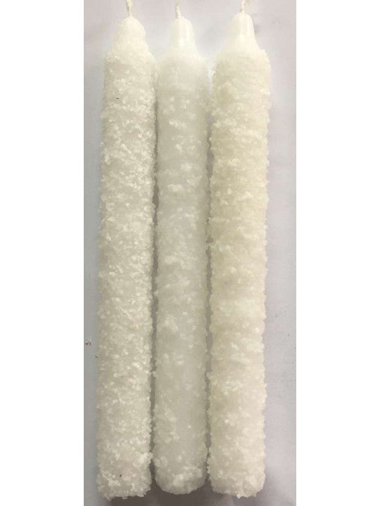 Vela de Sal Blanca Ritualizada - Purificación Energética
