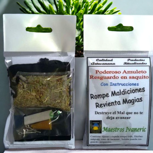 Poderoso Amuleto Resguardo - Rompe Maldiciones, Revienta Magias