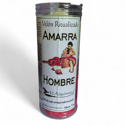 Velón Amarra Hombre – Dominio, Fijación y Control Emocional