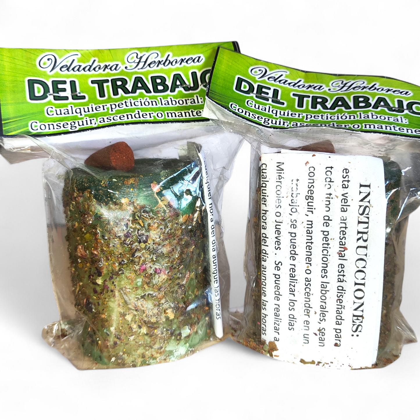 Veladora Herbórea del Trabajo – Estabilidad, Oportunidades y Éxito Profesional