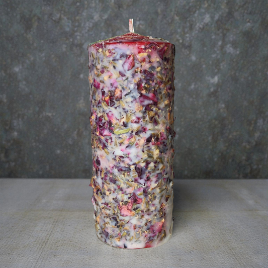 Velón Herbóreo Ritualizado de Amor y Atracción - Endulzamiento y Armonía Emocional