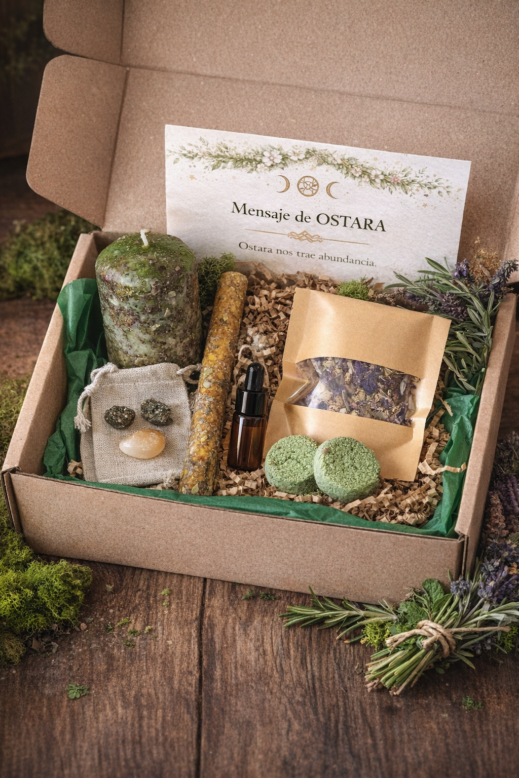Caja Ritual Ostara – Ritual de Equinoccio de Primavera para Prosperidad y Nuevos Comienzos