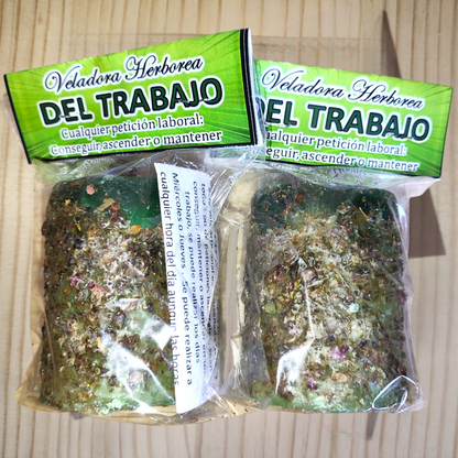 Veladora Herbórea del Trabajo – Estabilidad, Oportunidades y Éxito Profesional
