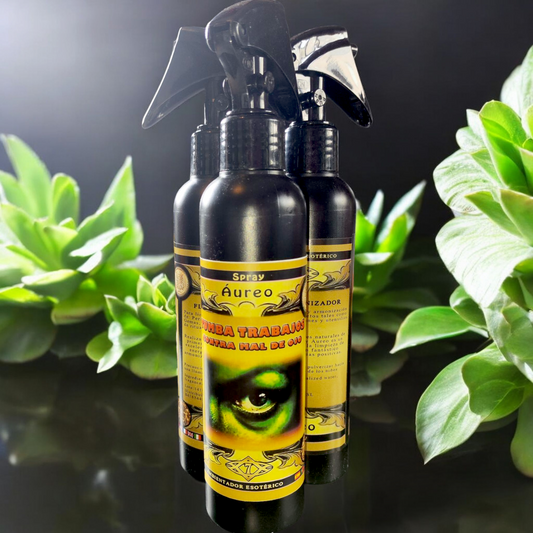 Spray Áurico Ritualizado - Tumba Trabajos y Contra Mal de Ojo 250ml